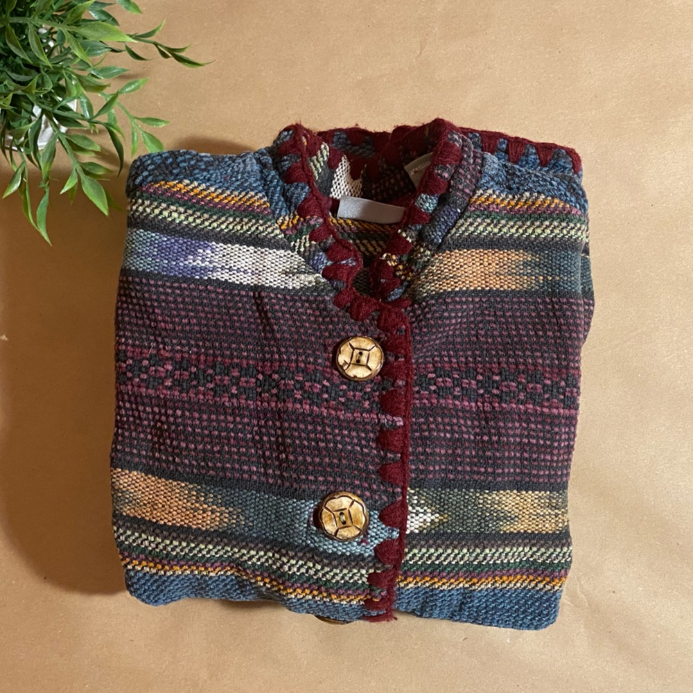 Vintage Knit Patterned Jacket - Picture 6 of 6